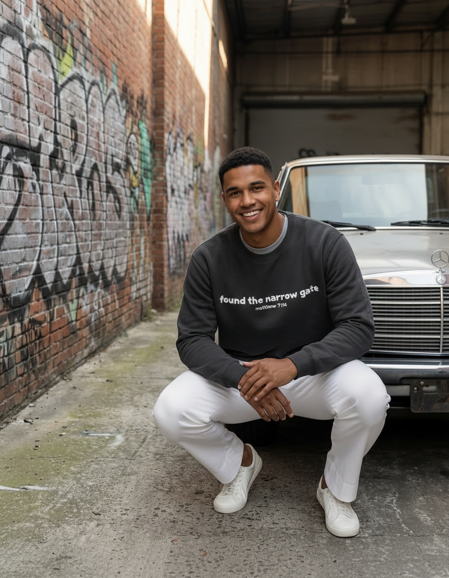 Found The Narrow Gate Mens Jumper